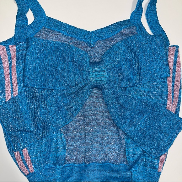 Super cute sparkly blue bow top - Picture 4 of 7